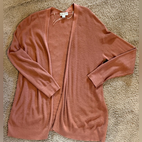 Ava & Viv Sweaters - Ava & Viv Women's Long Cardigan, Size 1X